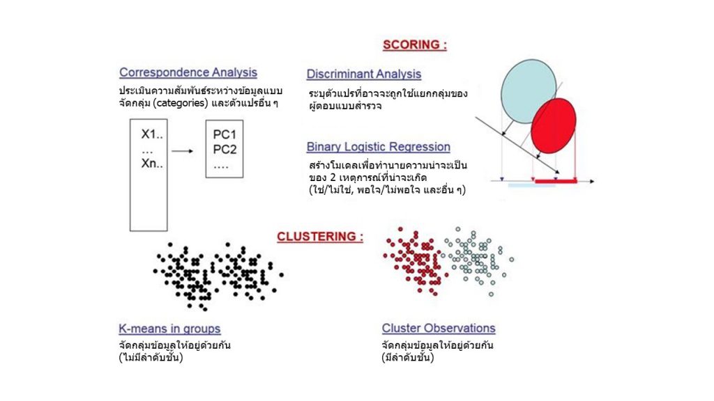 การใช้เครื่องมือทางสถิติหลายตัวแปร (Multivariate Statistical Tools