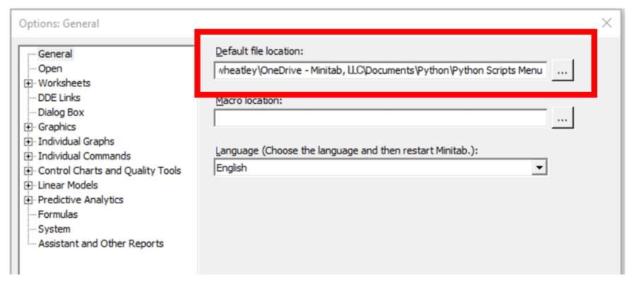 python error check file location default
